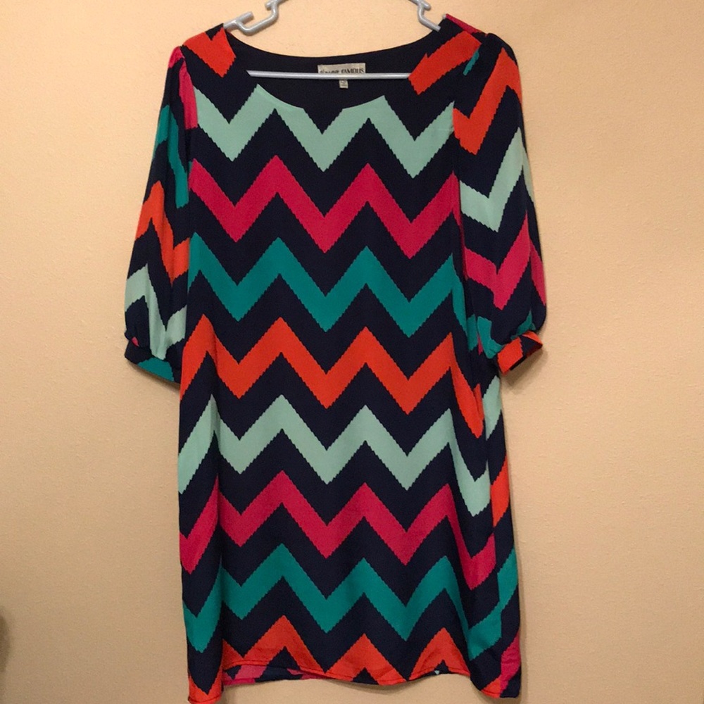 Shift dress size large. Worn once!